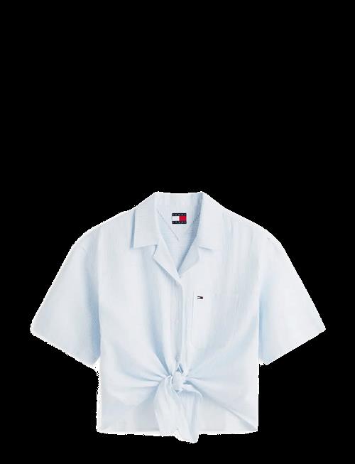 Tommy Jeans | Tjw Tie Front Linen Shirt | XS