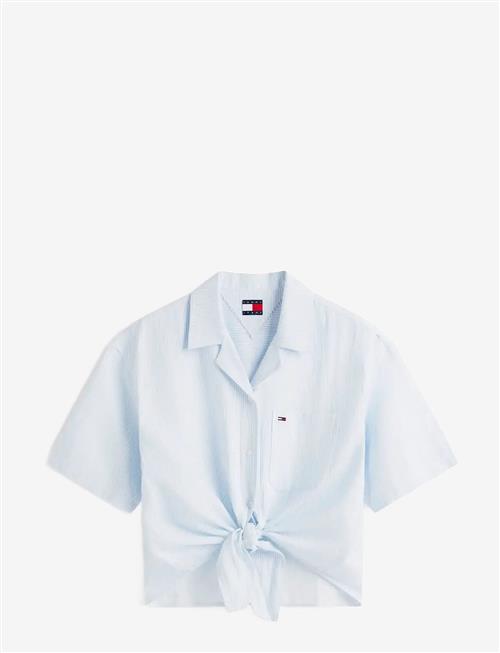 Tommy Jeans | Tjw Tie Front Linen Shirt | L