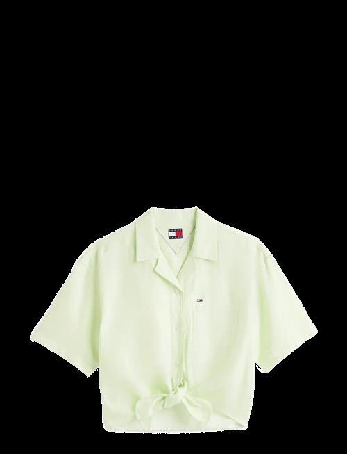 Tommy Jeans | Tjw Tie Front Linen Shirt | M
