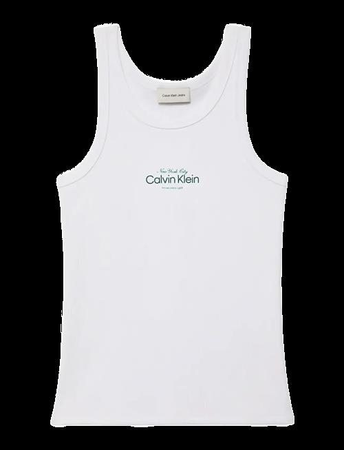 Calvin Klein Jeans | Contour 2X2 Rib Graphic Tank | L