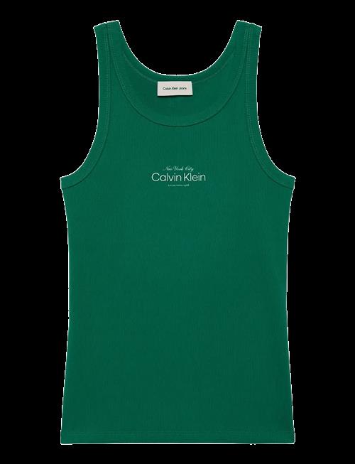 Calvin Klein Jeans | Contour 2X2 Rib Graphic Tank | XS