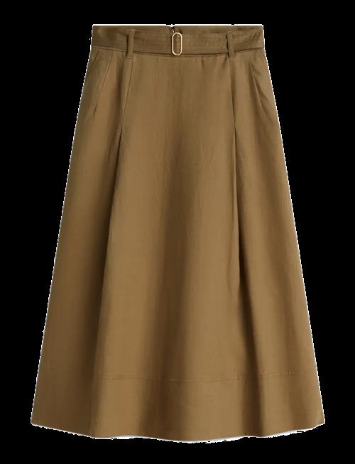 Tommy Hilfiger | Linen Utility Midi Skirt | 36