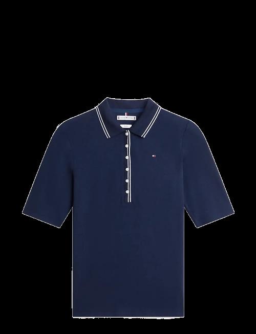 Tommy Hilfiger | Lyocell Tipping Slim 1/2Slv Polo | S