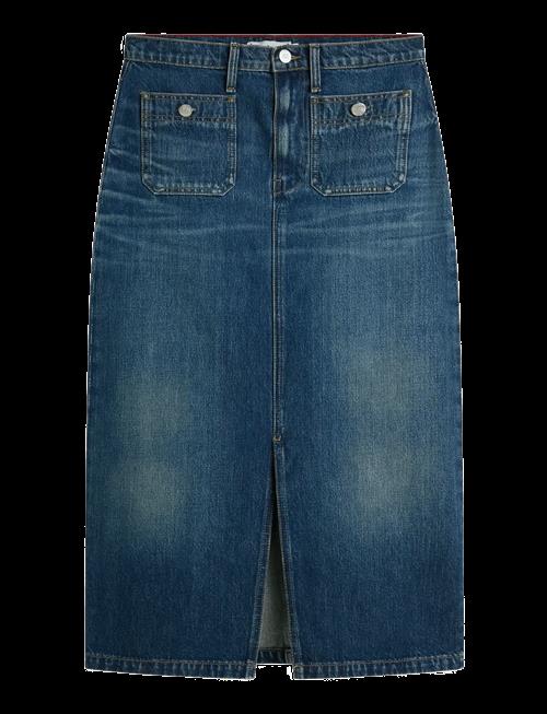 Tommy Hilfiger | Dnm Nate Midi Straight Skirt Hw | 36