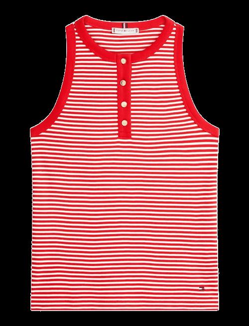 Tommy Hilfiger | Gold Button Henley Top | M