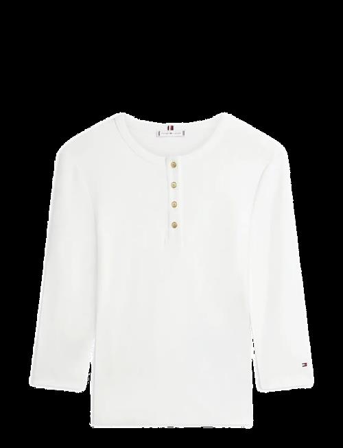 Tommy Hilfiger | Gold Button Slim Henley 3/4 | XL