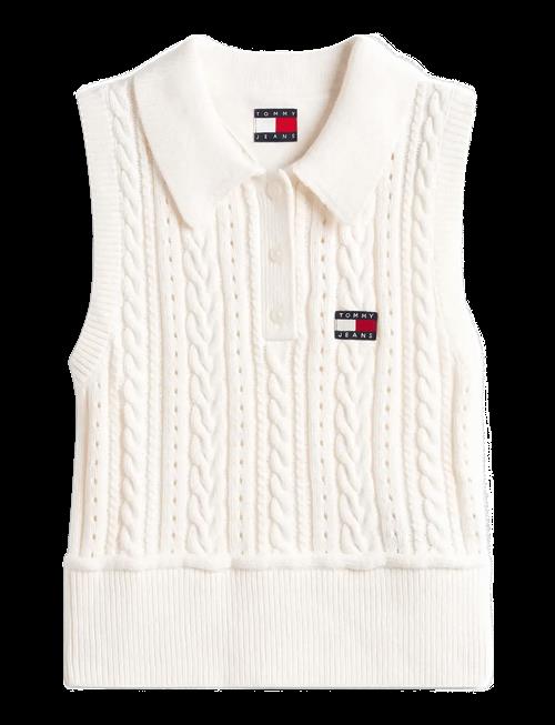 Tommy Jeans | Tjw Gmd Cable Polo Sweater | L