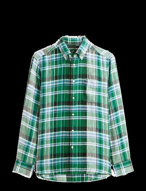 Tommy Hilfiger | Linen Summer Madras Rf Shirt | L