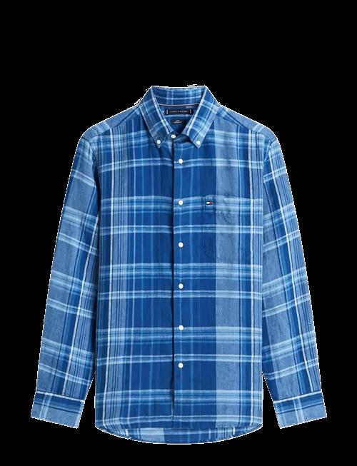 Tommy Hilfiger | Linen Summer Madras Rf Shirt | M