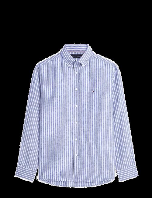 Tommy Hilfiger | Linen Bengal Stripe Rf Shirt | XXL