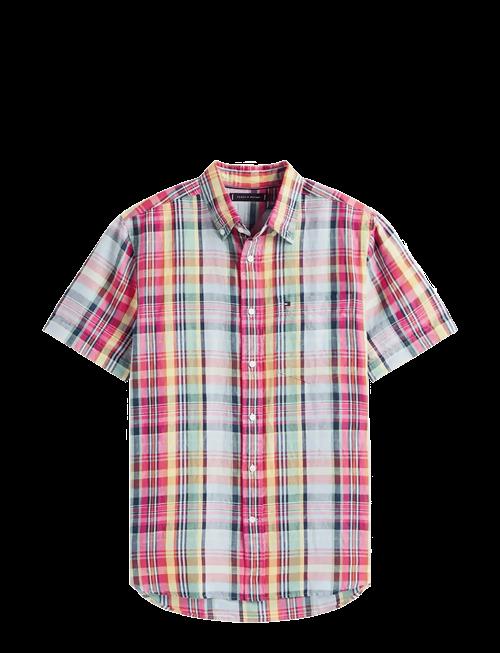 Tommy Hilfiger | Linen Blend Madras Ss Shirt | M