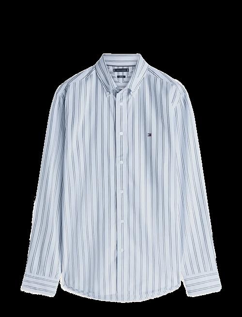 Tommy Hilfiger | Flex Poplin Bold Stripe Rf Shirt | M