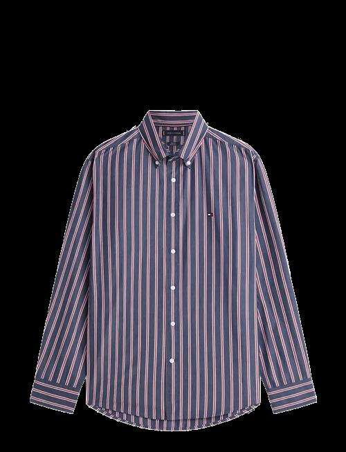 Tommy Hilfiger | Flex Poplin Bold Stripe Rf Shirt | XXL