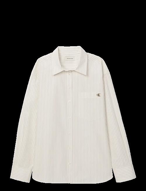 Calvin Klein Jeans | Yarndye Cotton Poplin Relaxed Sh | XS