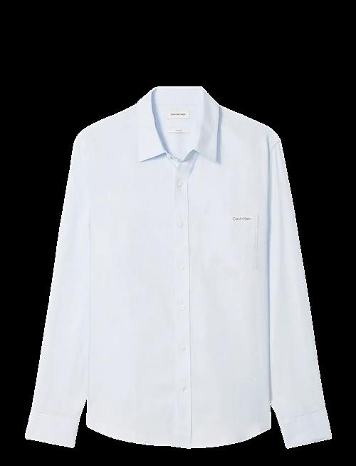 Calvin Klein Jeans | Ls Solid Casual Linen Classic Sh | XXL