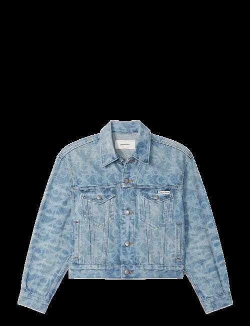Calvin Klein Jeans | Aop 90S Trucker Jacket Lt Playbi | XS