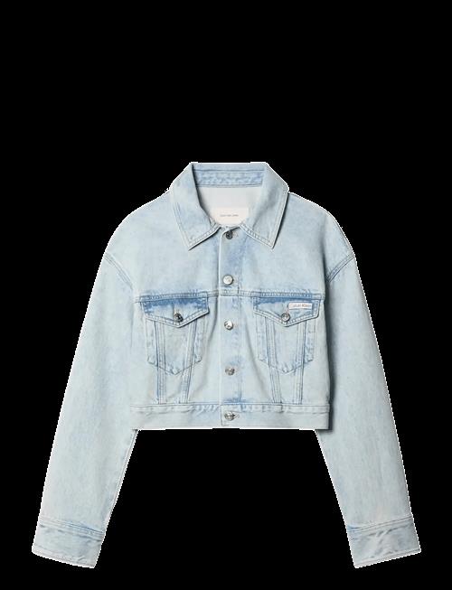 Calvin Klein Jeans | Denim Cropped Trucker Bleached B | XXS