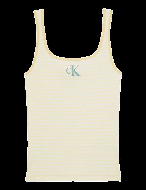 Calvin Klein Jeans | Striped Monologo Scoop Nk Rib Ta | XXS