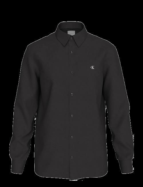 Calvin Klein | Ls Solid Linen Classic Shirt | XS