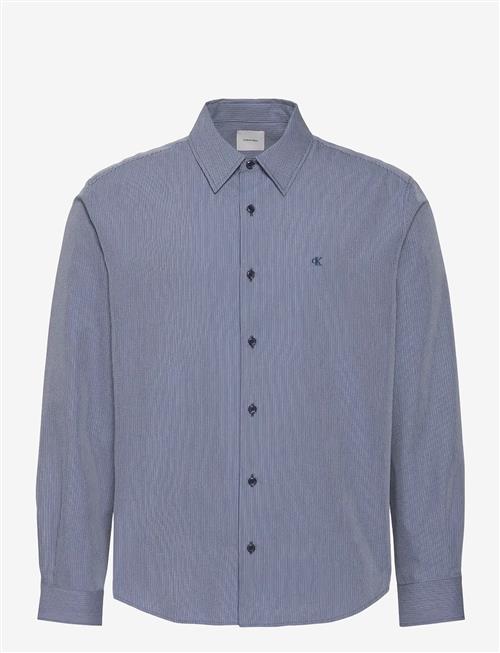 Calvin Klein | Ls Yd Stripe Seersucker Classic | XS