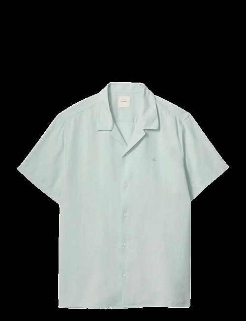 Calvin Klein | Ss Cmp Clr Sld Linen Clssc Shrt | M