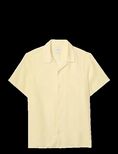 Calvin Klein | Ss Cmp Clr Sld Linen Clssc Shrt | XS