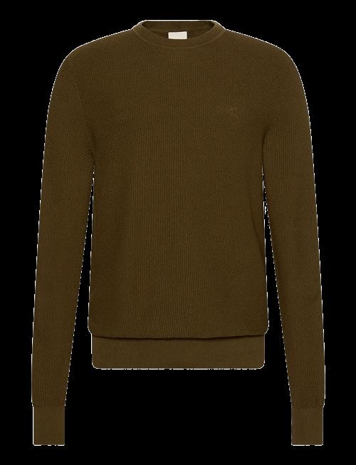 Calvin Klein | Ls Textured Cotton Crewnk Sweate | S
