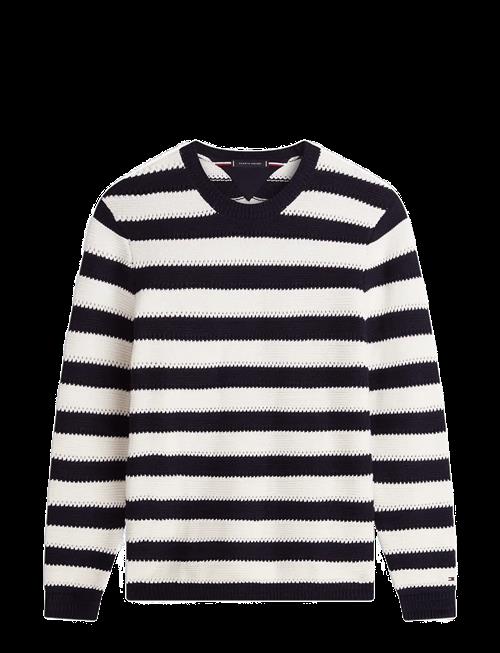 Tommy Hilfiger | Crochet Block Stripe Crew Neck | XXL