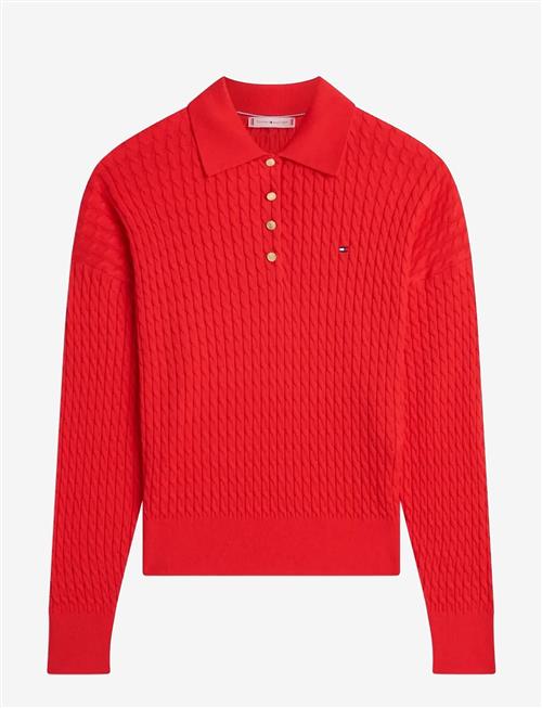 Tommy Hilfiger | Co Cable Fine Gg Rlxd Polo Swt | M