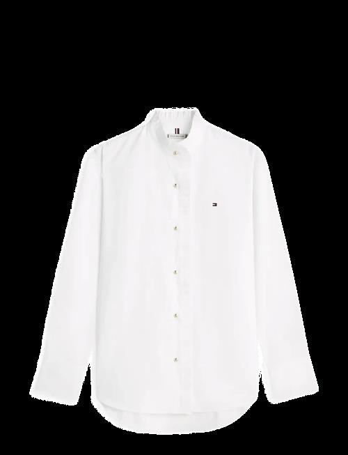 Tommy Hilfiger | Poplin Ruffle Collar Ls Shirt | 40