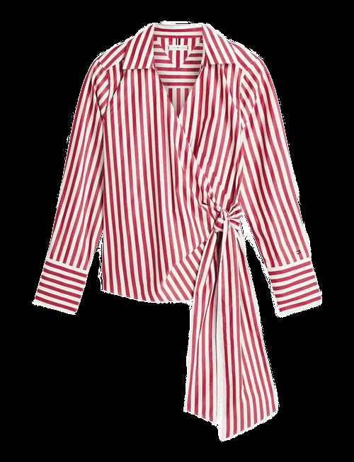 Tommy Hilfiger | Poplin Knot Blouse With Ls | 36