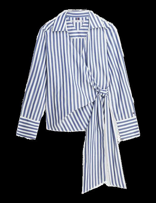 Tommy Hilfiger | Poplin Knot Blouse With Ls | 34