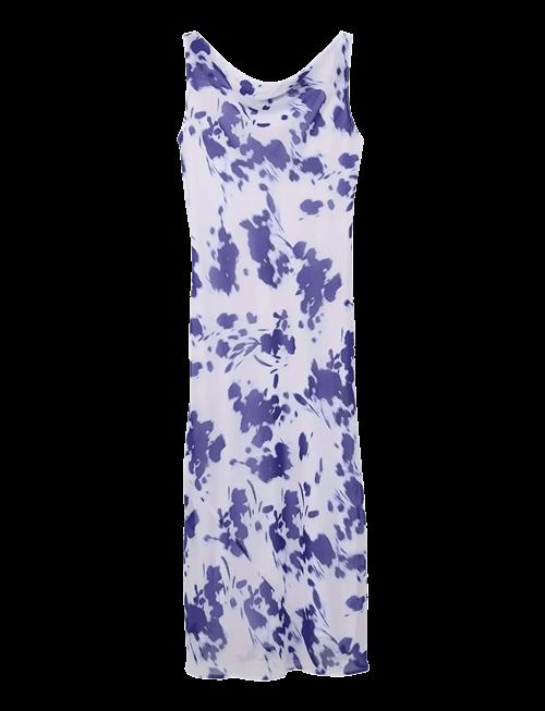 Calvin Klein | Printed Chiffon Sl Cowl Neck Max | S