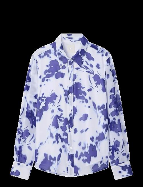 Calvin Klein | Printed Poly Chiffon Relaxed But | XS