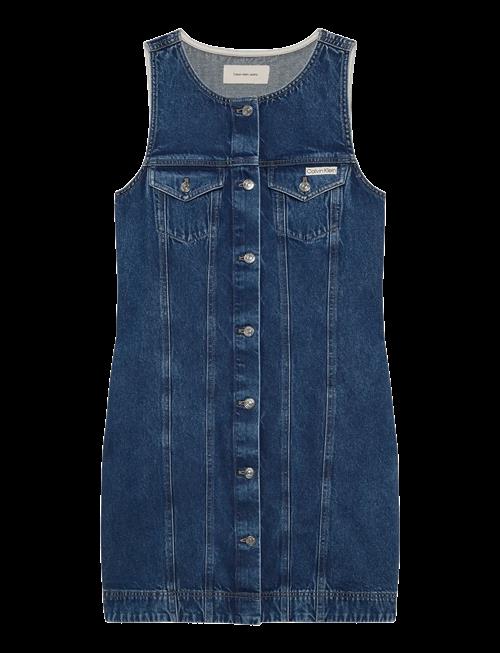 Calvin Klein Jeans | Whs Slvls Mini Trucker Dress Mad | XXS