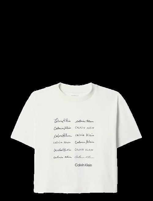 Calvin Klein Jeans | Ss Cropped Boxy Graphic Tee | L