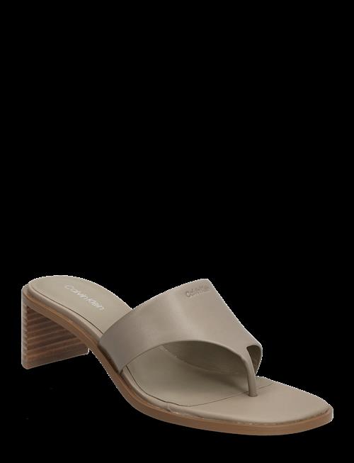 Calvin Klein | Block Heel Sndl Thong Lth | 41