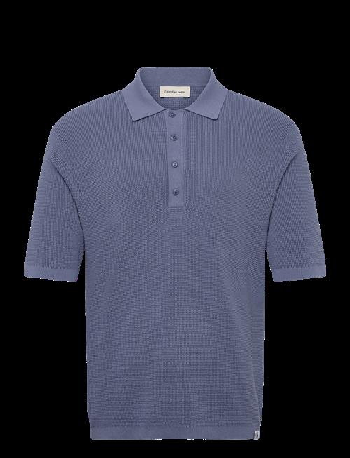 Calvin Klein Jeans | Ss Cotton Waffle Polo Collarswtr | M