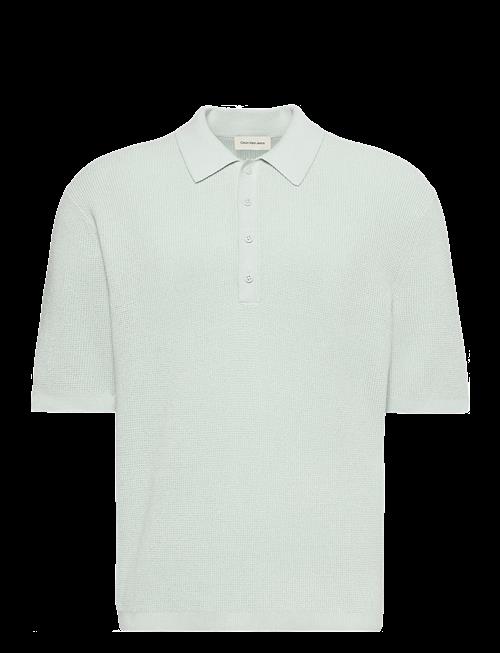 Calvin Klein Jeans | Ss Cttn Waffle Polo Swtr 12Gg | XL