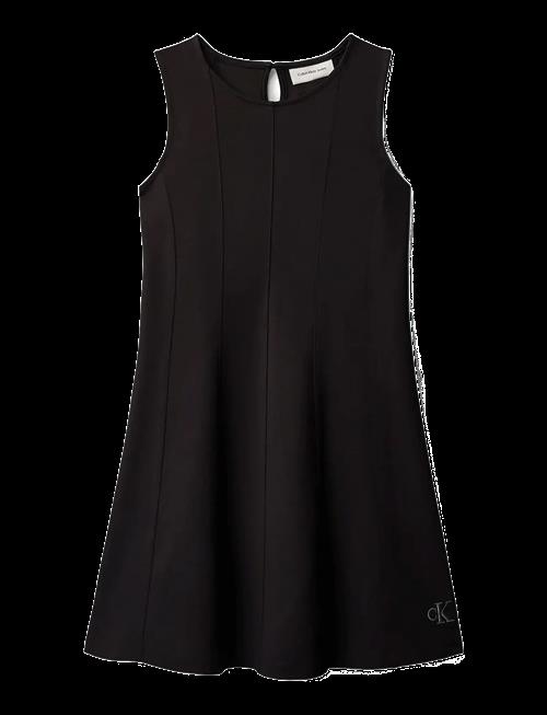 Calvin Klein | Seamed Punto Panel Slvs Dress | 164