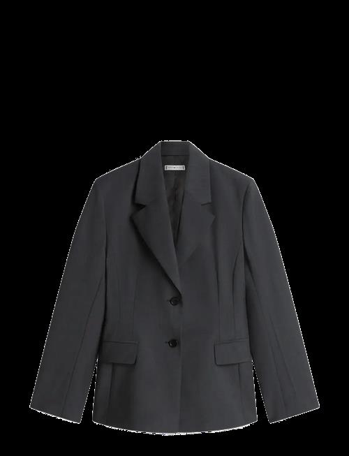 Tommy Hilfiger | Wool Blend Check Waisted Blazer | 40