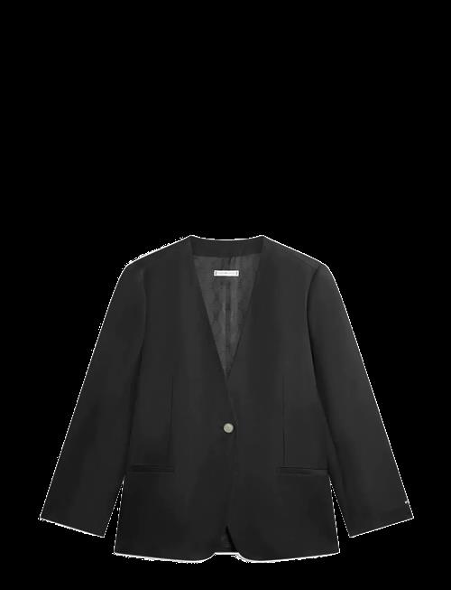 Tommy Hilfiger | Linen/Vis Collarless Blazer | 40