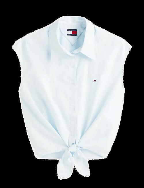 Tommy Jeans | Tjw Tie Front Poplin Shirt | XS