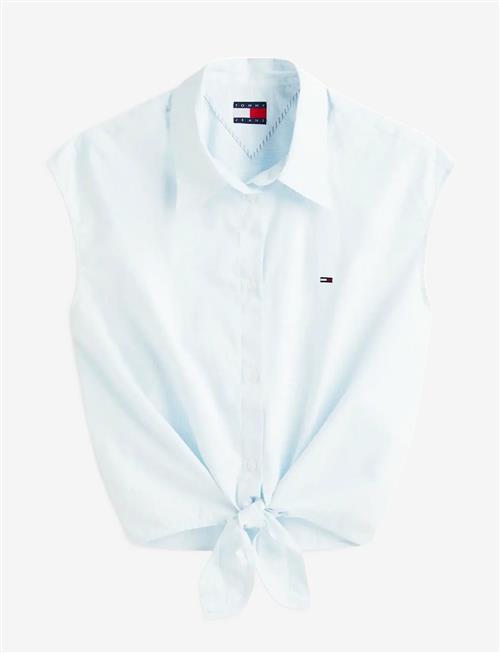 Tommy Jeans | Tjw Tie Front Poplin Shirt | XL