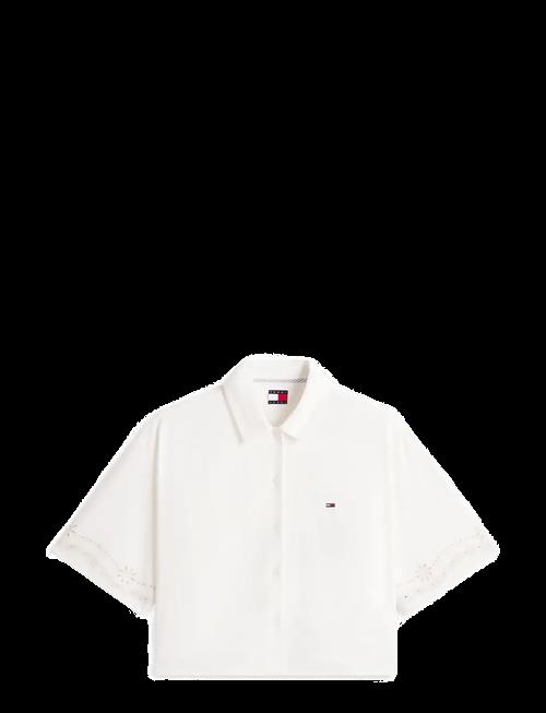 Tommy Jeans | Tjw Broderie Linen Shirt | XS
