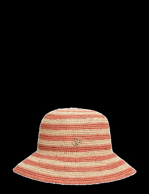 Tommy Hilfiger | Th Script Striped Raffia Bucket | ONE SIZE