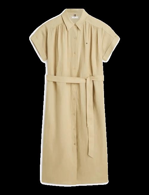 Tommy Hilfiger | Linen Belted Knee Ss Shirt Dress | M
