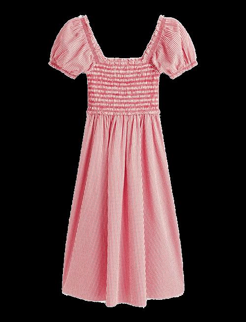 Tommy Hilfiger | Gingham Smock Ss Midi Dress | XS