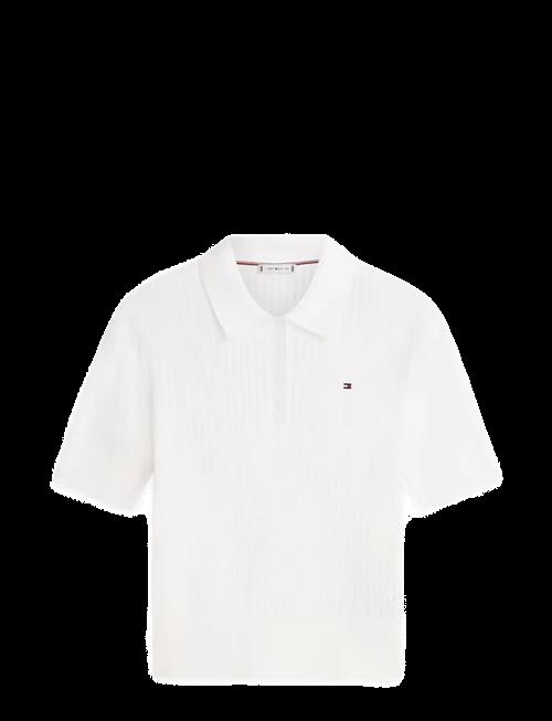 Tommy Hilfiger | Pointelle S/S Polo Sweater | M