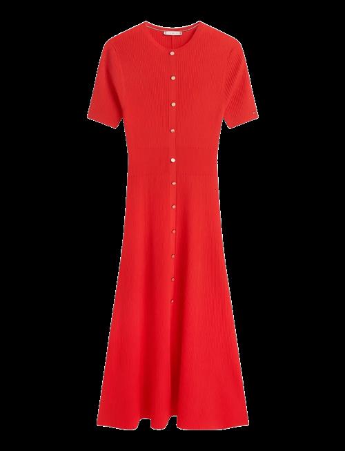 Tommy Hilfiger | Rayon Rib F&F Midi Dress | R/S
